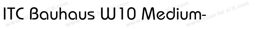 ITC Bauhaus W10 Medium字体转换